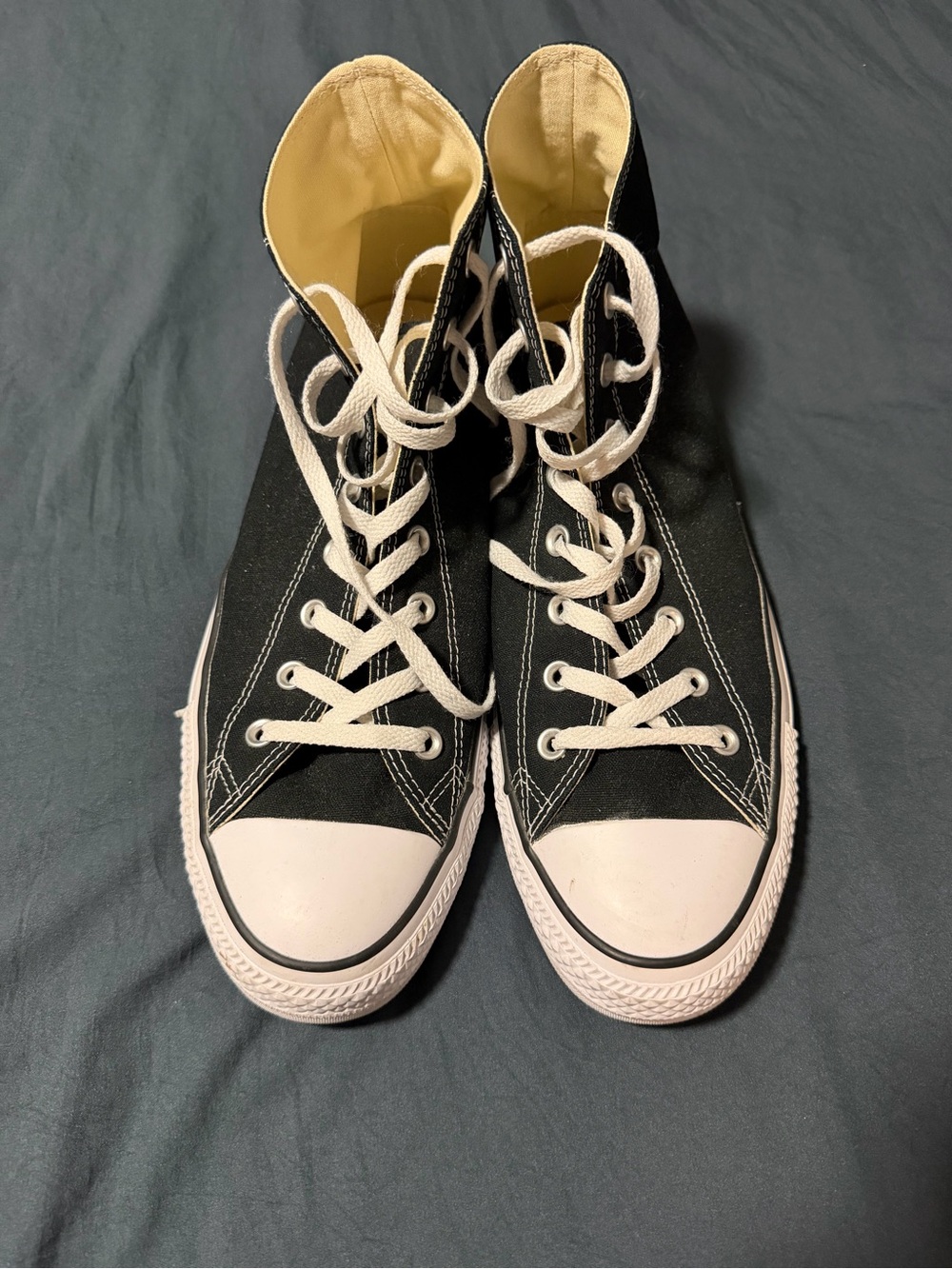Men's Converse Black and White High-Top Sneakers